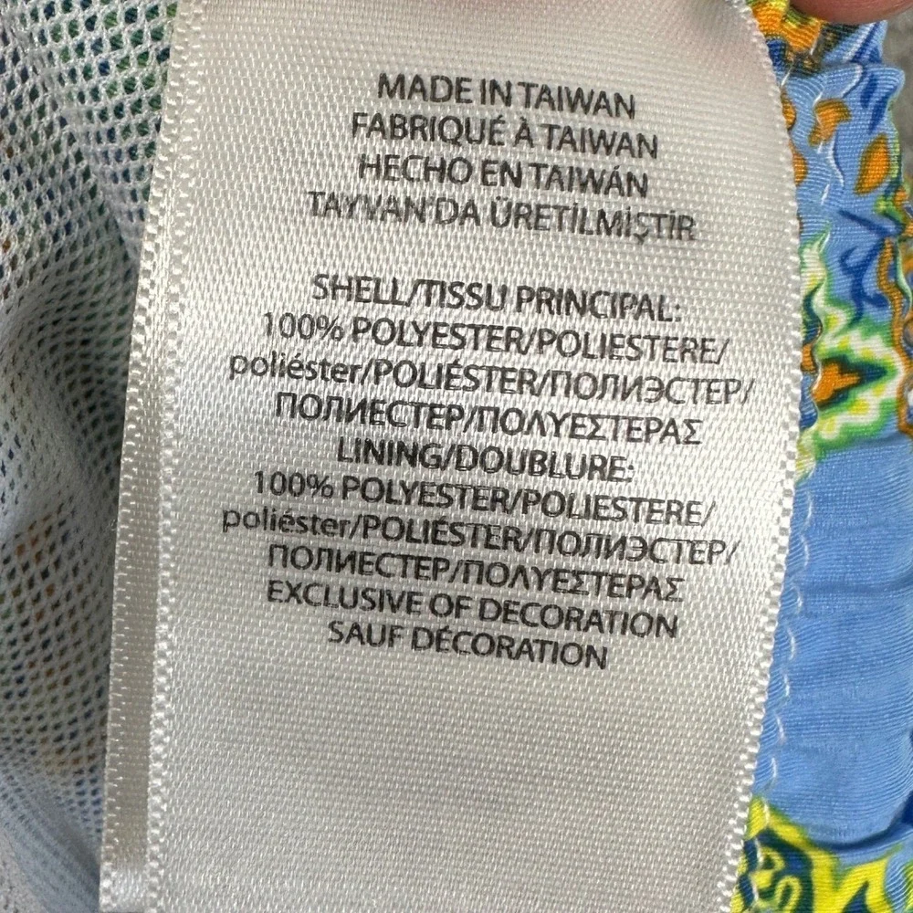 Polo Ralph Lauren Swim Trunks Men 2XL Blue Paisley Print Mesh Lined Board Shorts